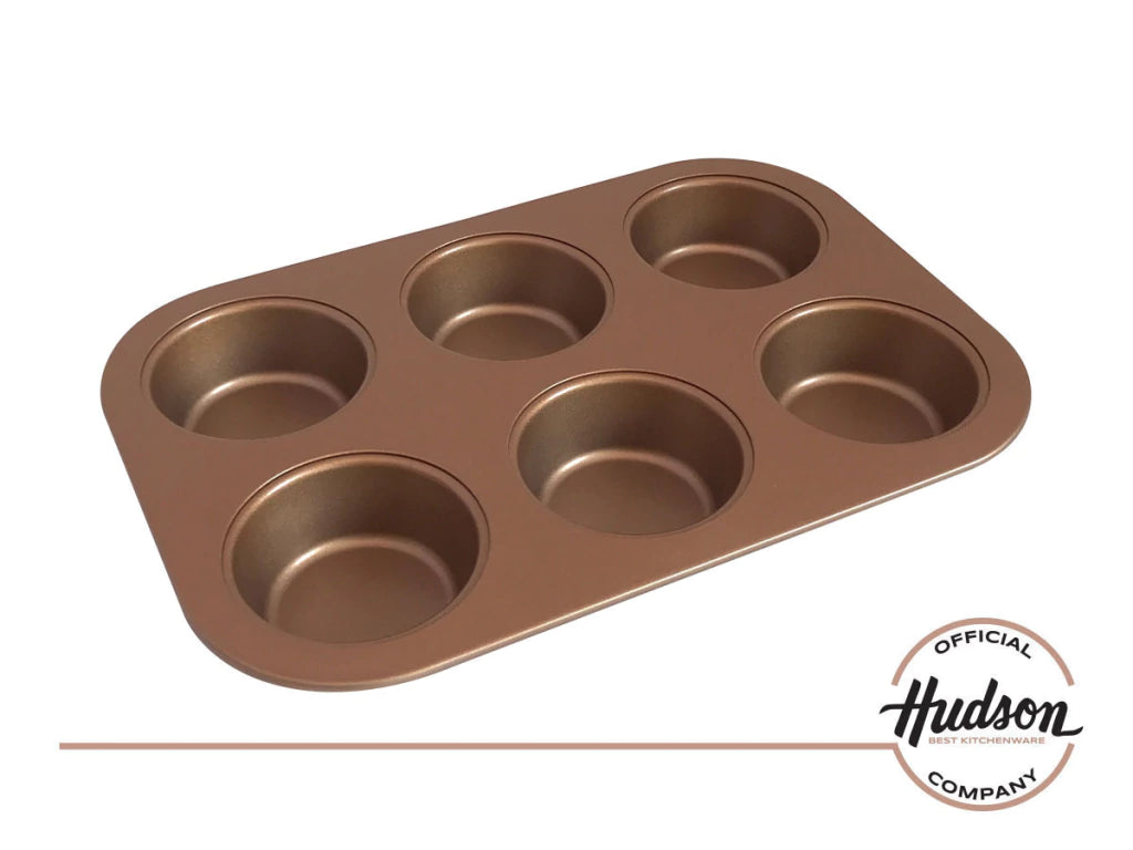 Molde Muffins X 6 Doble Capa Acero Carbono