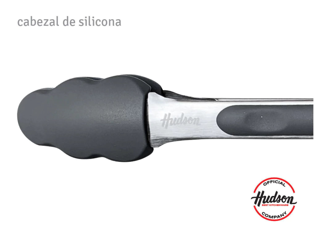 Pinza de Acero Inoxidable y Silicona 23 cm