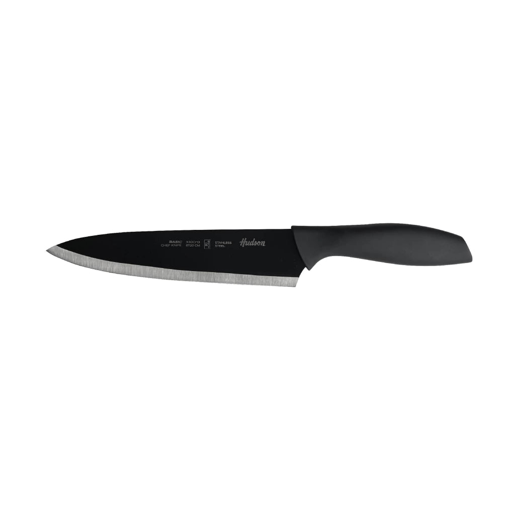 Cuchillo Chef 8'' Basic Acero Inoxidable Negro
