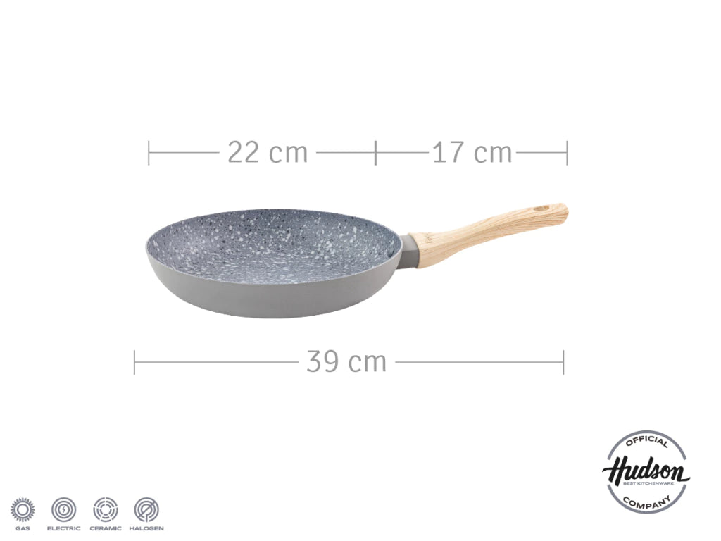 Nueva Sartén Línea Granito 22 Cm C/Antiadherente Gris