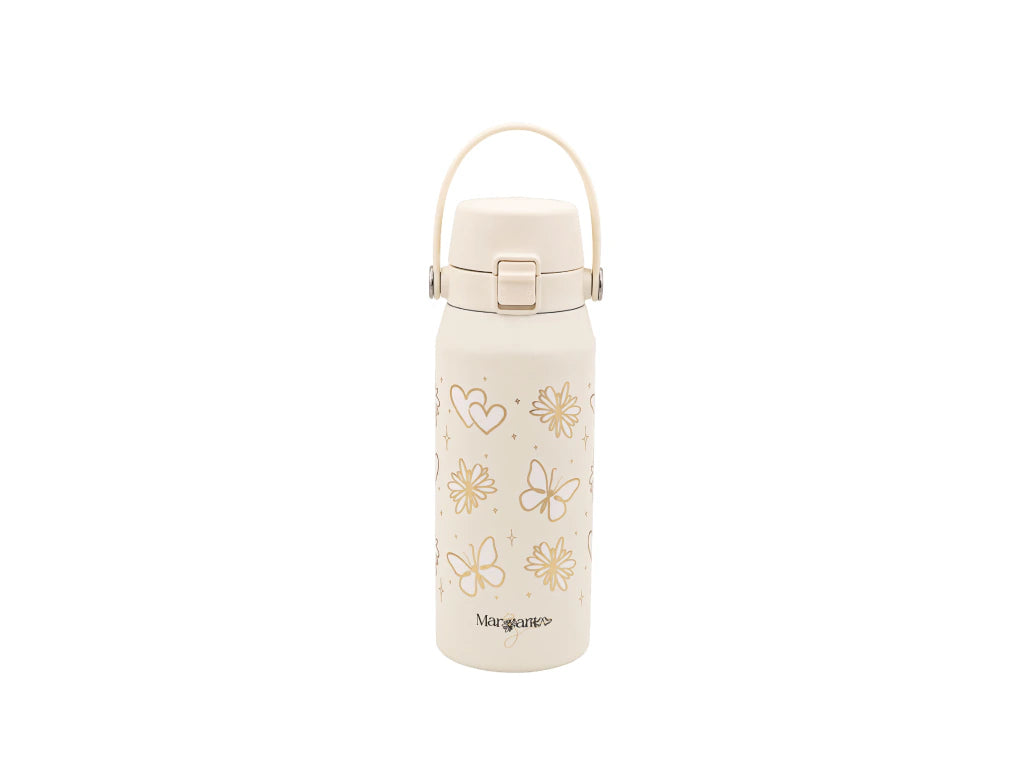 Botella Deportiva Térmica 500ml Crema Margarita X Hudson
