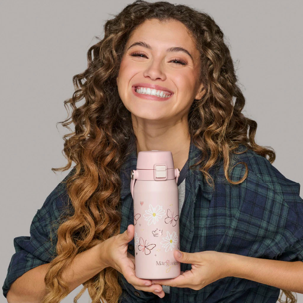 Botella Termica Margarita x Hudson 500 ml Deportiva Rosa