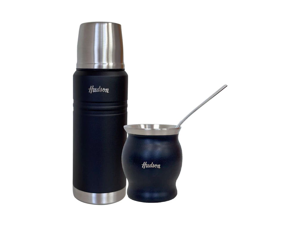 Set Matero de Termo de 750 Ml+ Mate Copa Negro