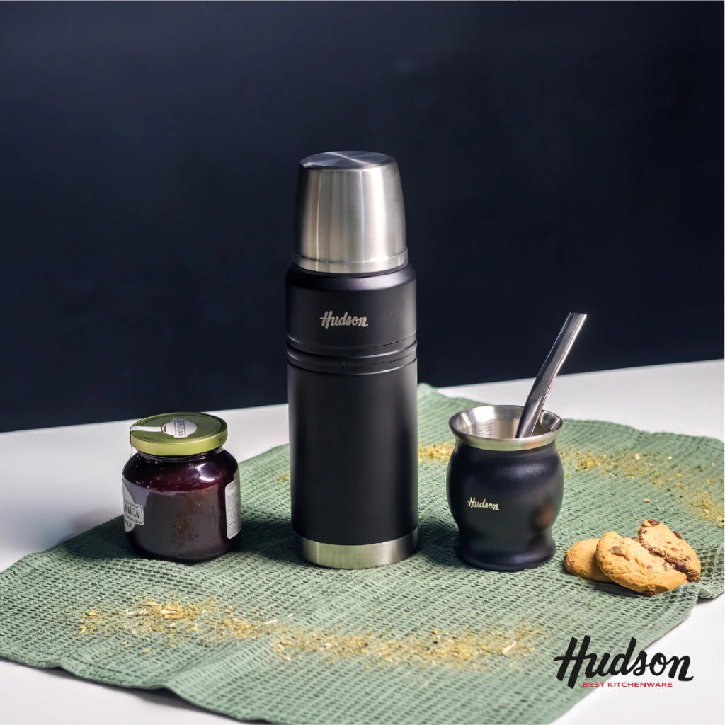 Set Matero de Termo de 750 Ml+ Mate Copa Negro