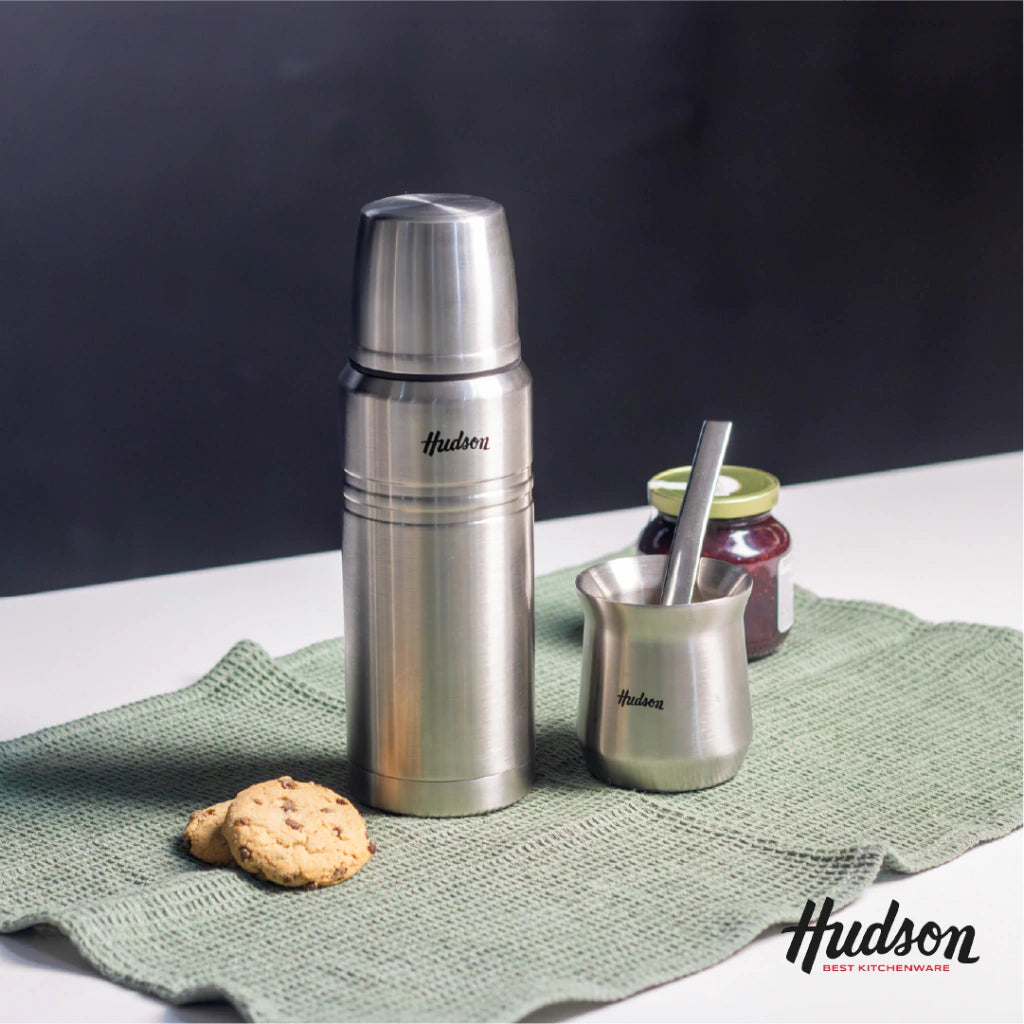 Set De Termo 750ml + Mate Vaso Acero Inoxidable Acero