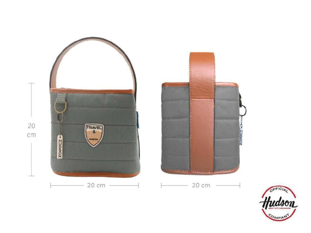 Set de Yerbera y Matera Estilo Canasta Gris