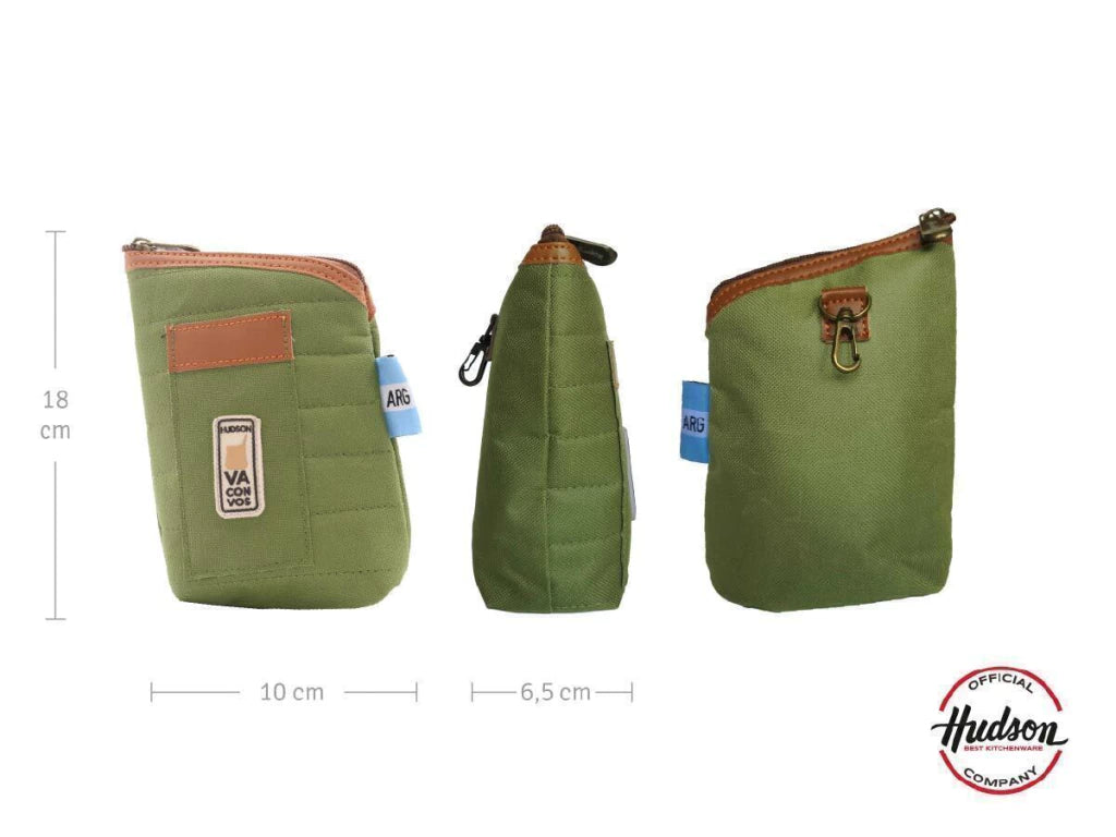 Set de Mochila Matera + Yerbera Verde en Poliester
