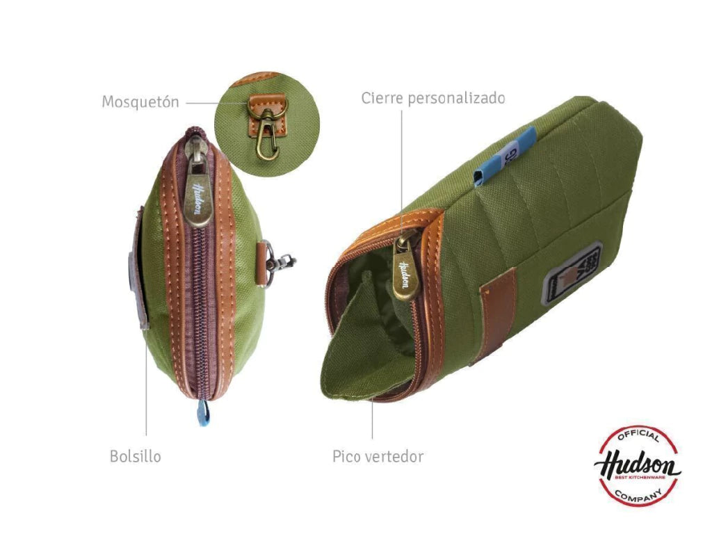 Set de Mochila Matera + Yerbera Verde en Poliester