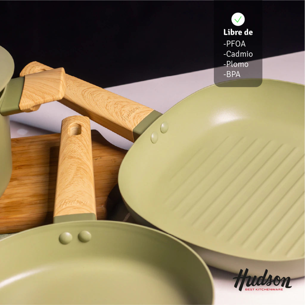 Batería Olive de 10 Piezas de Aluminio c/ Antiadherente