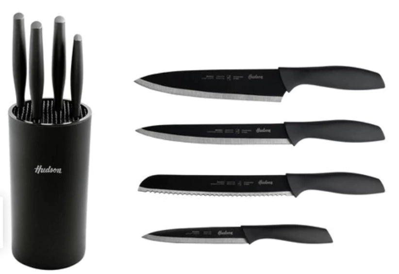 Set Afilador + Cuchillo Color Negro