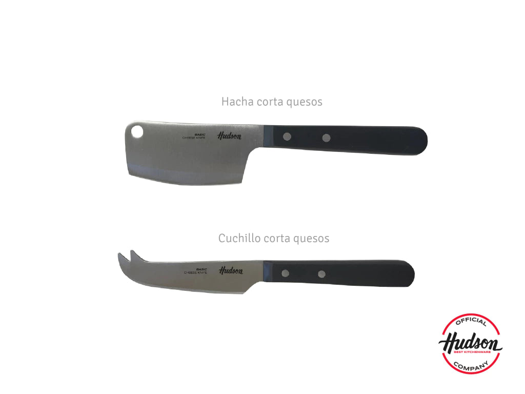 Set Tabla de madera + 2 Cuchillos Profesionales de Queso