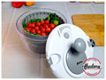 Centrifugador Plastico para Verduras 5 lts Escurridor y Seguros Plásticos