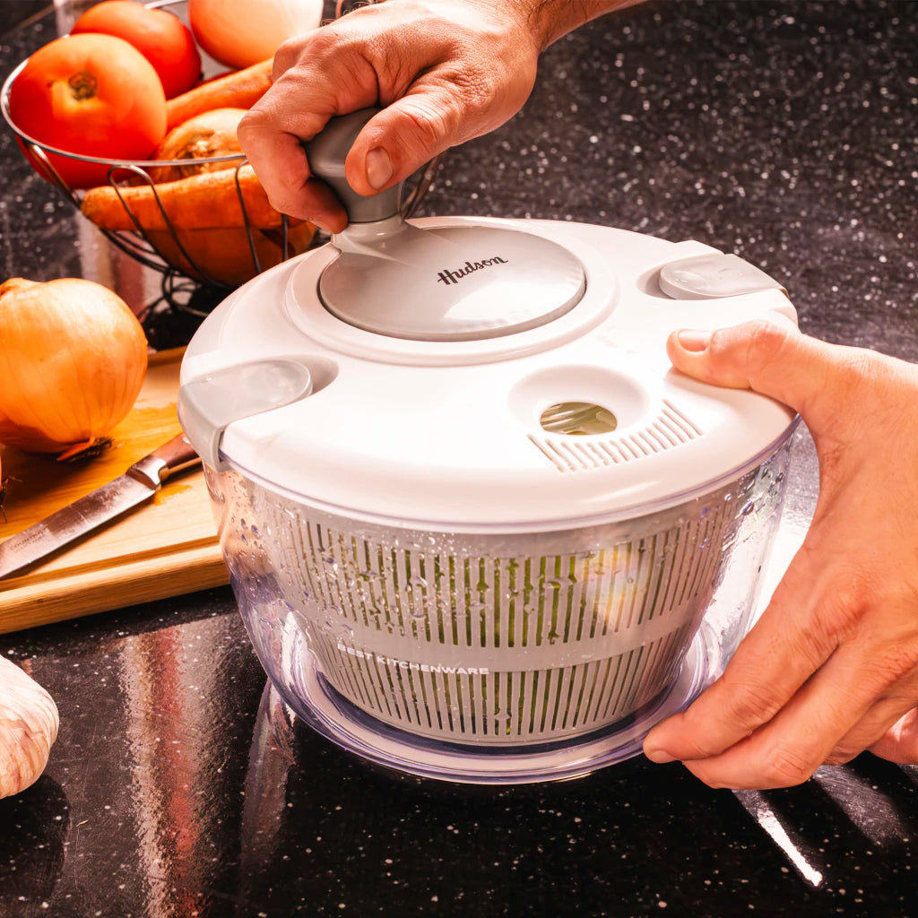 Escurridor de Verduras Plástico Centrifugador Blanco