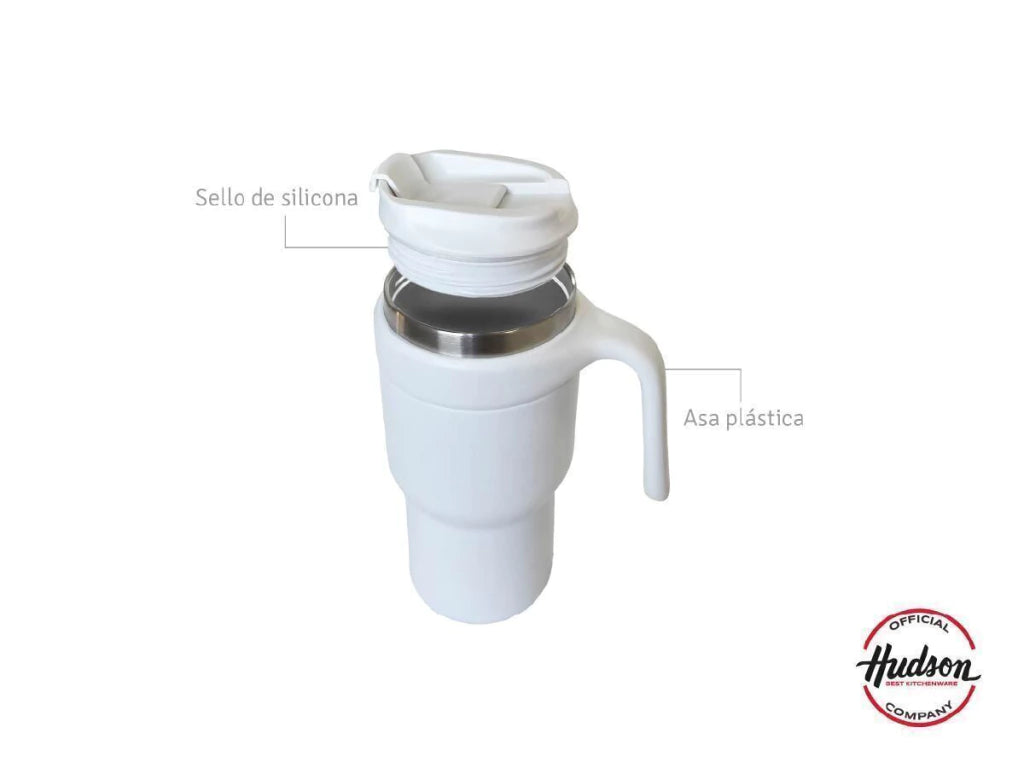 Vasos Térmicos de Café 600cc con Interior de Acero Pulido
