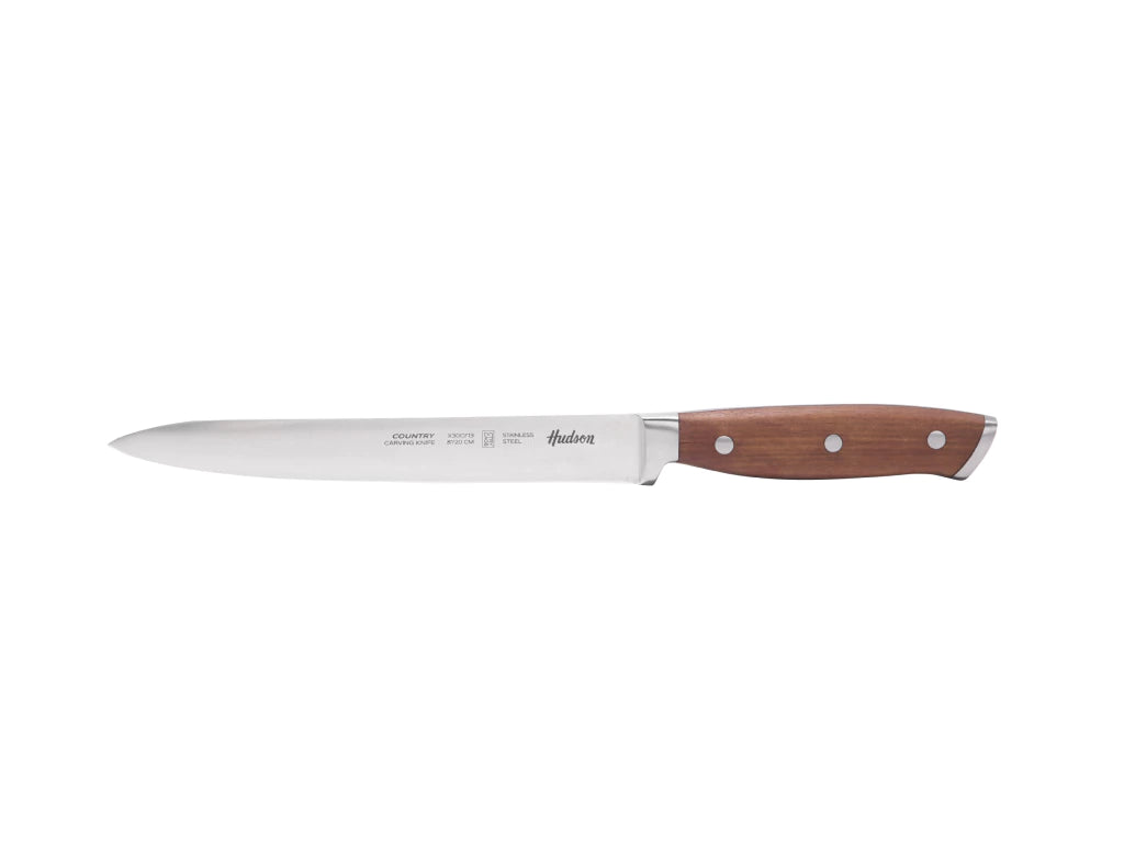 Cuchillo Trinchador Acero Inoxidable Mango Madera