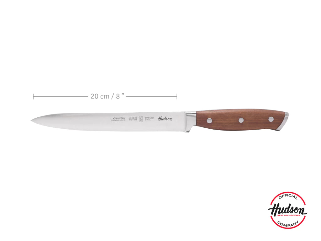 Cuchillo Trinchador Acero Inoxidable Mango Madera