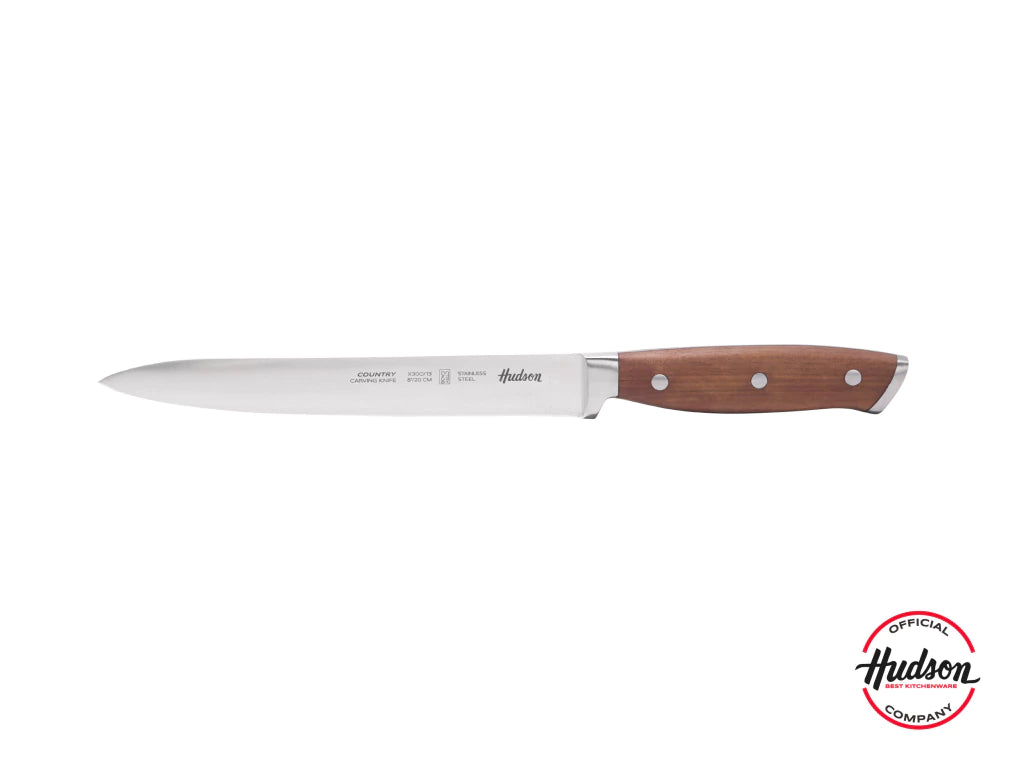Cuchillo Trinchador Acero Inoxidable Mango Madera