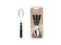 Pack x3 Cuchara De Té Daily de Acero Inoxidable + Mango Negro de Plástico