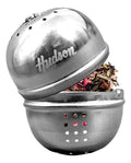 Infusor De Té En Hebras Redondo Con Cadena Plateado