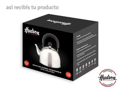 Pava Pico Matero 1.5 L Acero Inoxidable Mango Negro