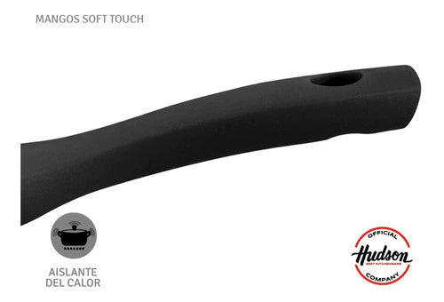 Sarten de alumino 24 cm c/ Mango Siliconado Negro