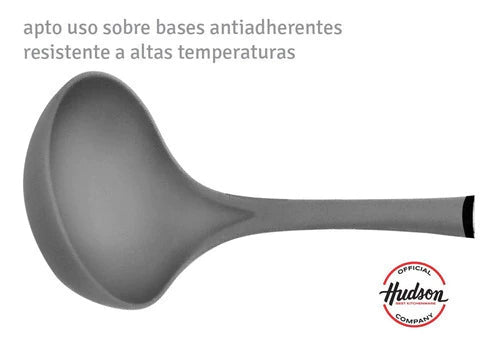 Cucharon Nylon Mango Acero Inoxidable