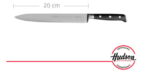 Cuchillo Carnicero Trinchador Línea Profes + Tabla De Madera 33x23 cm