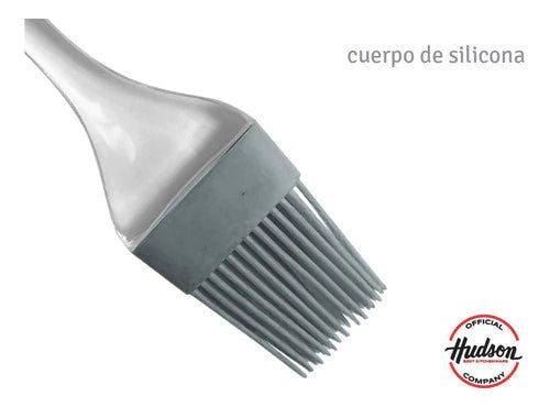 Pincel de Silicona Gourmet 22 cm Gris