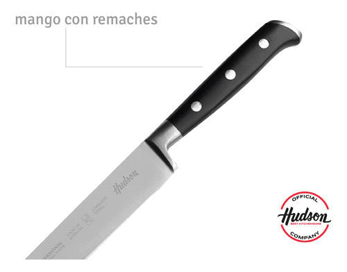 Cuchillo Carnicero Trinchador Línea Profes + Tabla De Madera 33x23 cm