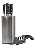 Set De Cuchillos de 20 y 12 cm + Afilador de 3 tipos