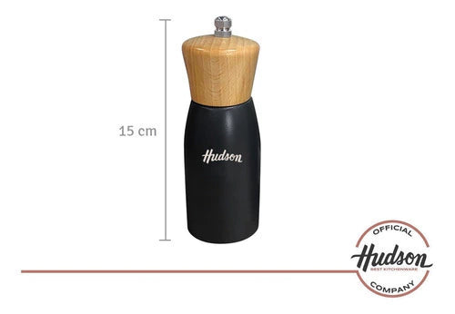 Molinillo de Madera Laqueado 15 cm Negro