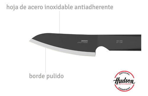 Cuchillo Utilitario Acero Inoxidable Desing Plateado