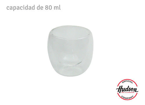 Set Jarra De Vidrio + Set 4vasos Doble Vidrio Hudson Oficial
