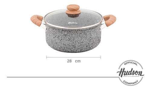 Cacerola de Aluminio Forjado 28 cm Granito Stone