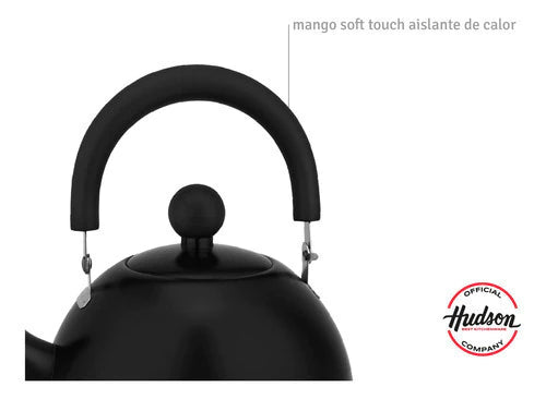 Pava Total Black 1.5lts Pico Matero Color Negro