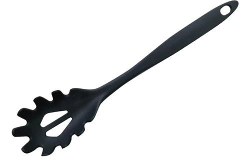 Cuchara p/ Pastas 31cm De Nylon Color Gris Oscuro
