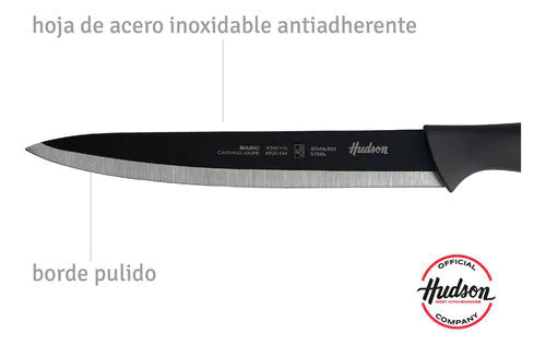 Cuchillo Trinchante 8'' Acero Antiadherente Basic