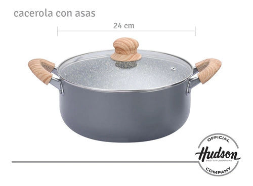 Cacerola de Aluminio 24 cm C/ antiadherente Granito