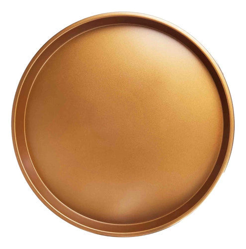 Pizzera Redonda con Doble Antiadherente 35 cm Cobre