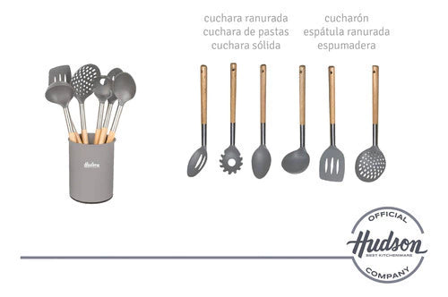 Batería de Aluminio Granito c/ Antiadherente + Utensilios + Cafetera