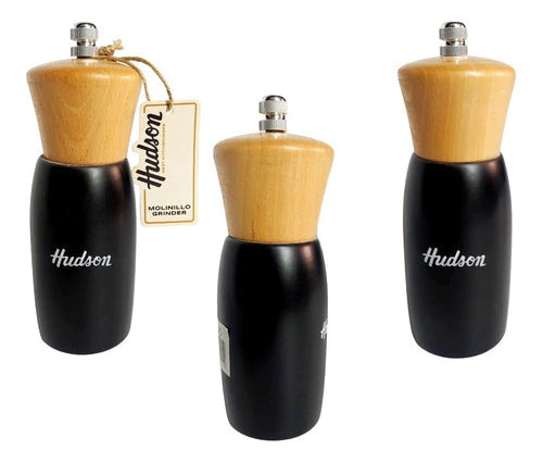 Molinillo de Madera Laqueado 15 cm Negro