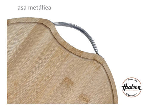 Tabla Pizzera De Madera Bambú Cocina 36 Cm X 1,5 Cm