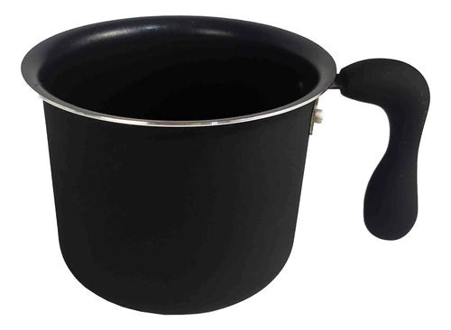 Jarro Lechero Hervidor Antiadherente 11 Cm Negro