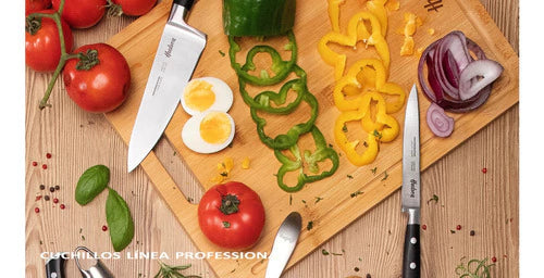 Cuchillo Chef 8 Hudson Professional Mango Remache Negro