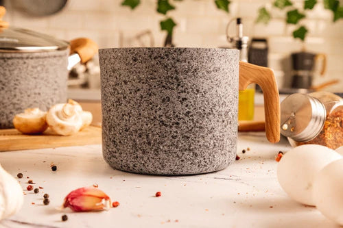 Jarro Granito Stone Hervidor Aluminio 14cm Inducción Gris