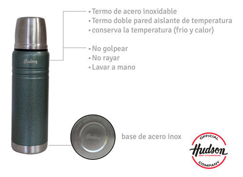 Termo Verde 500 ml de Acero Inoxidable y doble pared