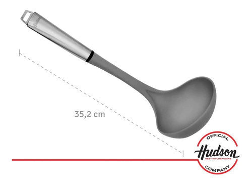 Cucharon Nylon Mango Acero Inoxidable