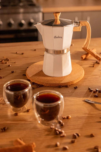 Cafetera Esmaltada Italiana Gris Moka 6 Pocillos
