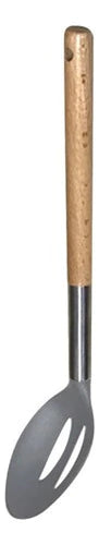 Cuchara Ranurada de Cocina c/ Mango De Madera