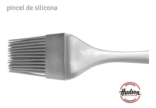 Pincel de Silicona Gourmet 22 cm Gris